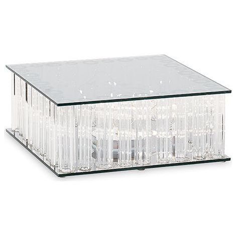 Cupido&Co. Alzata Vetro con Led 250 x 250  Mm H 100 Mm