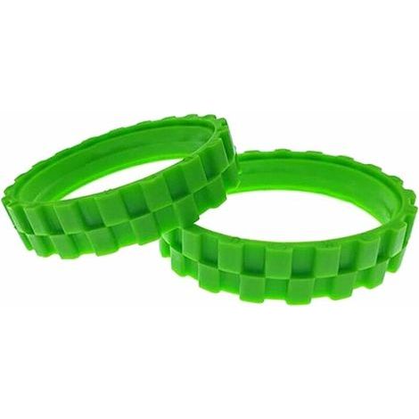 PNEUS VERTS. Roues pour IROBOT ROOMBA Série 500, 600, 700, 800 et 900 (Pack 2 Unités) ,grande adhérence et montage facile(2 pièce,vert) (1/5)
