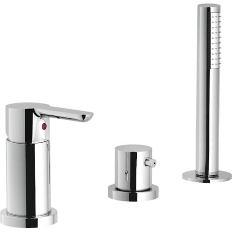 Nobili Mitigeur bord de baignoire série ABC WEBK110/6ABCR  Chromé - Laiton