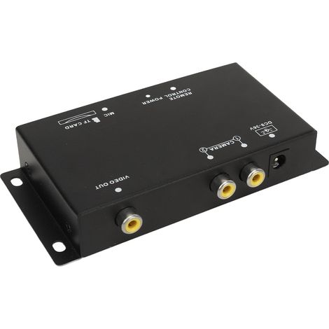 Caméra de recul 720P, boîtier de commutation vidéo numérique 2 canaux DC 12V/24V pour camping-cars, fourgons et camions, répartiteur d'images avec contrôleur mobile. (1/5)