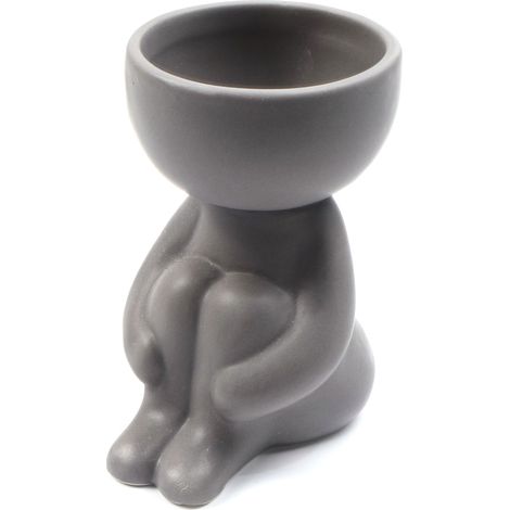 Humanoider Keramik-Blumentopf für Sukkulenten, kleine Vase, Bastelarbeiten, Bürodekoration YL1481-2