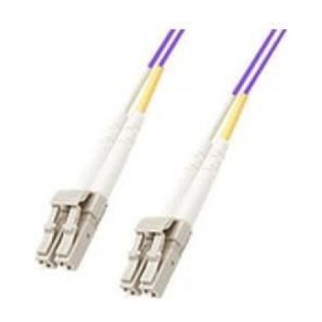 Câble Fibre Optique OM4 - 5 M - Connecteurs LC/PC Mâle/Mâle - Violet - Sans Halogène (1/4)