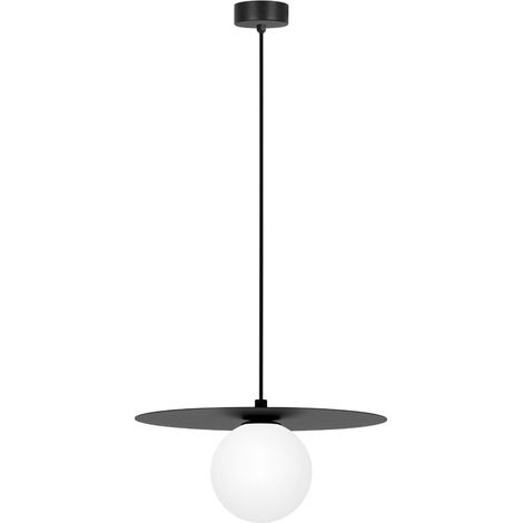 Suspension Kaja ROBIN noire Ø25cm globe verre G9 IP20 (1/5)