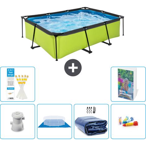 Exit Pool Rechteckig - 220x150x65 cm - 7-teilig S220