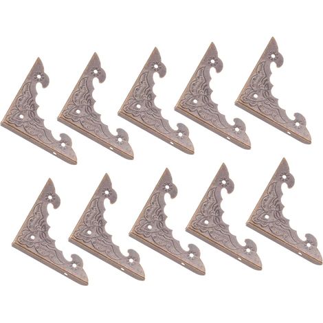 30 protections d'angle vintage en métal pour boîtes, coins décoratifs (1/5)