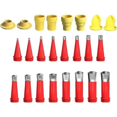 Rubber nozzle kit with sealing tips and stainless steel body – for easy and precise application