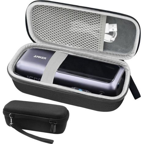 Étui de voyage rigide pour batterie externe-KAL-Compatible Anker Power Bank 165 W-pour EVA rigide-20x6x8 cm-Noir25000mAh (1/5)