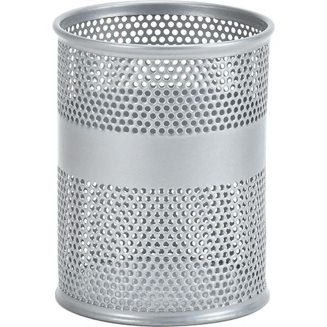 Porte-stylo de bureau en métal - Argent (1/2)
