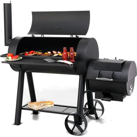 Tepro BBQ Smoker Milwaukee Holzkohlegrill Barbecue Grillwagen Grill Kohlegrill (1/5)