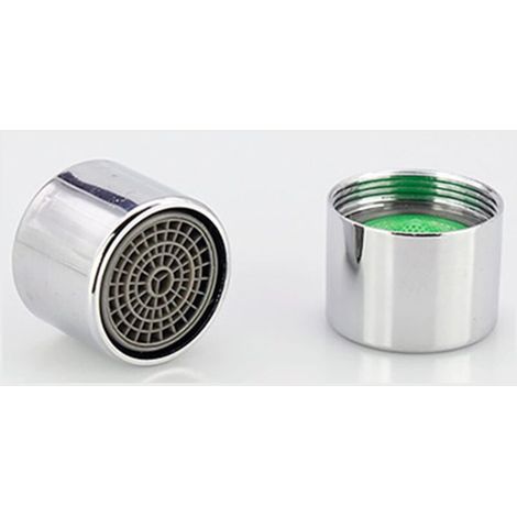 Wassersparender Wasserhahnbelüfter, Wasserhahnfilter, Wasserhahndüse, sehr wassersparender M22-Belüfter, internes Spiral-Edelstahlgehäuse (2 Stück) (1/5)