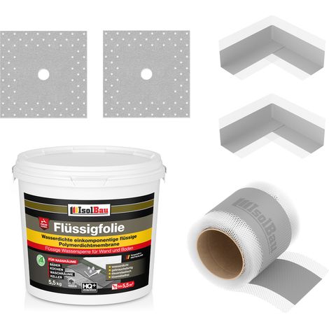 Dichtset 102G Liquid Foil 5.5kg 5m Cinta 2 x Esquinas 2 x Puños (1/5)