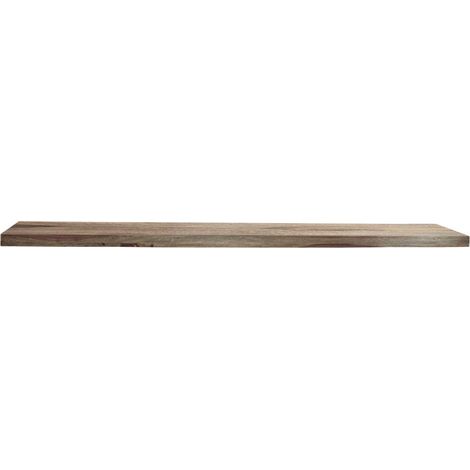 Wandregal Sheesham 55x25x4 grau geölt NATURE GREY 062