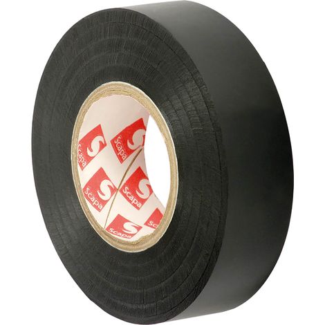 NASTRO ISOLANTE mm. 15 x 10 mt - colore nero- 10 pezzi  - SCAPA