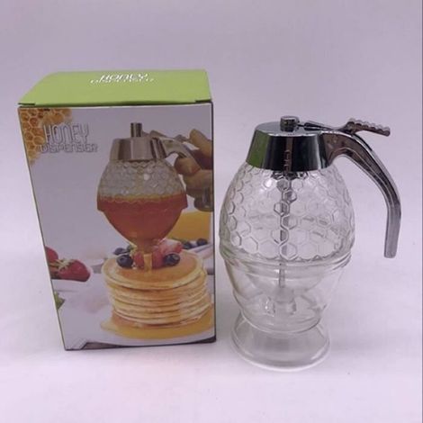 Distributeur De Miel - Verre Et Acrylique - Pour Cuisine Maison - 1 Pièce (1/4)