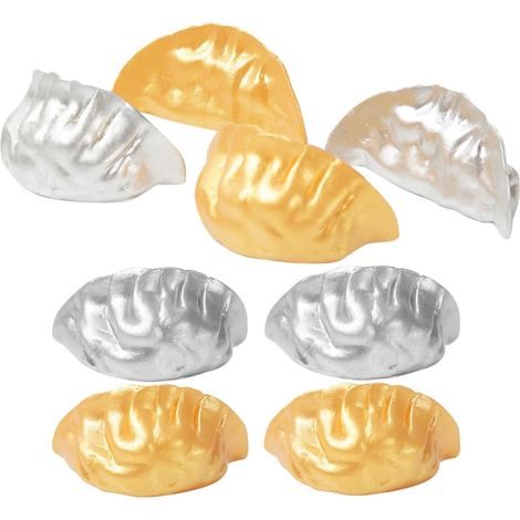 8pièces Modèle De Dumplings Faits De Mannequin Nourriture Artificielle Réaliste pour Décoration De Restaurant Accessoires De Photographie Et Jeu De Rôle pour Garçon Fille (1/5)
