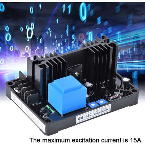 Régulateur automatique de tension AVR 15A GB-120 380/400VAC pour génératrice triphasée à balais carbone (1/5)