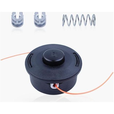 HAISHINE Tête Faucheuse Cut 25-2 pour Stihl FS90 FS80 FS100 FS120 FS130 FS200 KM90 pour Débroussailleuse pour Stihl FS, KM Series 4002 710 2191 avec Ressort+Tête Oeillets (1/5)