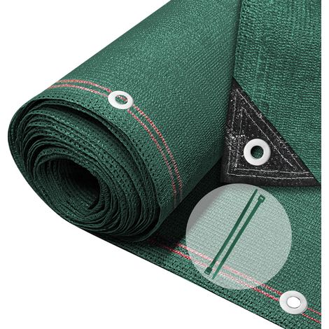 VOUNOT 1×10m Privacy Netting 230 g/m² Garden Screening Shading Net Green