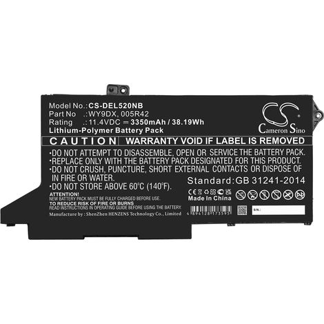 NX - Batterie ordinateur portable 11.4V 3350mAh - 005R42WY9DX