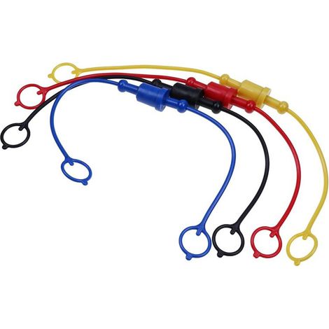 Bouchon anti-poussière mâle avec raccord rapide hydraulique et capuchon femelle, bouchon anti-poussière/capuchon (1/3)
