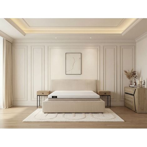 BOBOCHIC - Lit LEONIE velours côtelé  140x190