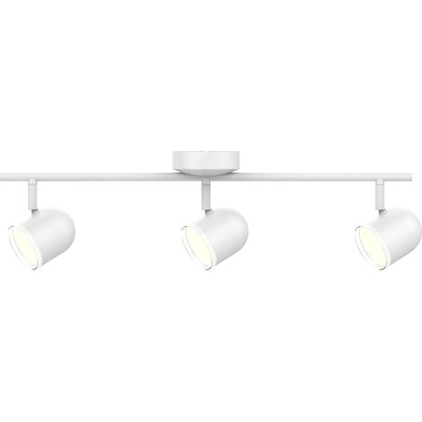 Plafonnier mural LED 3 spots orientables blanc 3000K Polux (1/5)