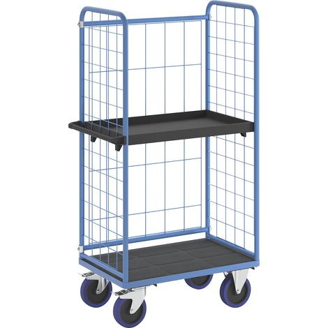 eurokraft pro, Chariot à tablettes, avec panneaux grillagés sur (1/5)