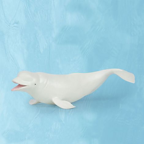 Modèle de béluga en plastique PVC, décoration réaliste, figurine animale, jouet. (1/5)