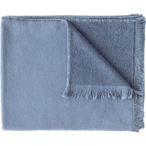 VIVARAISE - Maxi drap de bain Luna Bluetiful en coton bio 100 x 160 cm