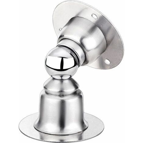 2 PCS Arrêt de Porte Magnétique, Butoir de Porte en Acier Inoxydable avec Ruban Adhésif Double Face 3M ou Vis - Inutile de Fo (1/5)