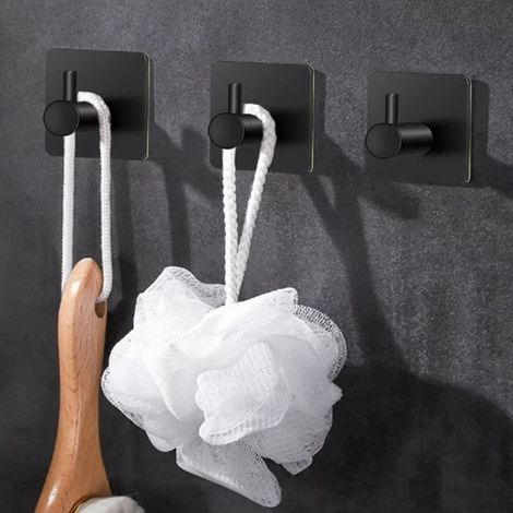 Stück selbstklebende Haken aus Edelstahl mit starker Haftung – kein Bohren erforderlich – für Dusche, Bad und Küche (1/5)