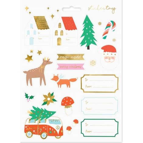 Adesivi natalizi Bosco invernale, assortimento misto 1 set. (1/5)