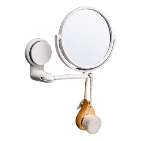 Espejo De Succión Ajustable 360 Grados Espejo De Maquillaje Doble Cara Para Baño Y Escritorio (1/5)