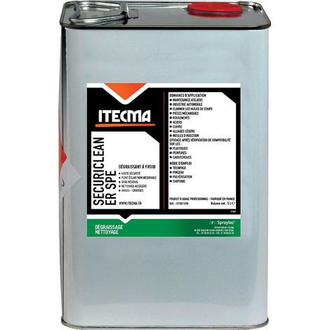 Dégraissant à froid Securiclean Er Spe bidon de 5 litres - ITW SPRAYTEC ITECMA