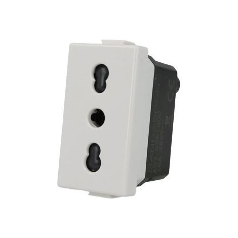 Presa Bivalente Bipasso 2P+T 16A 250V Compatibile Matix SD61800 (1/3)