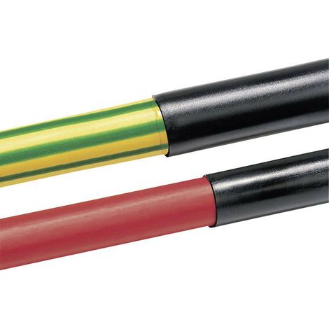 HellermannTyton 315-50320 Gaine thermorétractable sans colle noir 3.20 mm 1.60 mm Taux de retreint:2:1 Marchandise vendue au mètre R034081 (1/2)