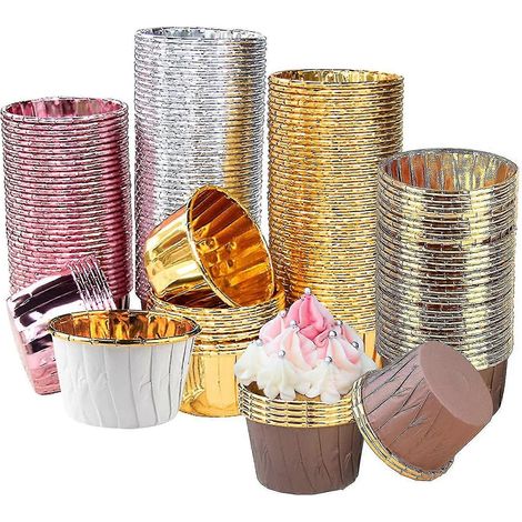 Cupcake-Backförmchen, Backpapierförmchen, 200 Stück Cupcake-Backformen (1/5)