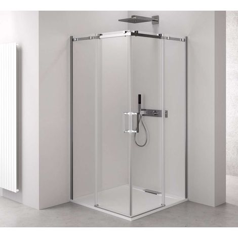 Polysan Thron - Box doccia Square 120x100 cm, Antidrop, vetro trasparente/cromo TL2210-5002 (1/5)