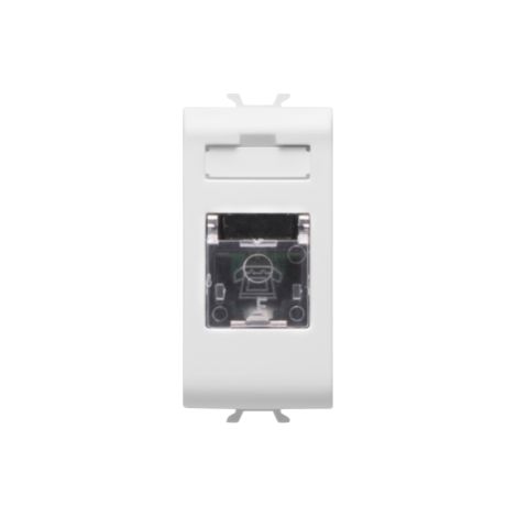 CONNECTEUR RJ11 1M BLANC AB GEWISS GW10401AB (1/2)