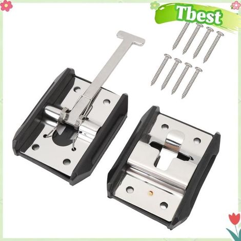 HURRISE Porte-porte de remorque RV Porte de porte de remorque RV moto coffret 10,16 cm / 4 pouces (1/5)
