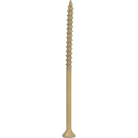 100 Vis à Bois T25 Étoile, Tête Fraisée Ronde, Denture Partielle, Autoforeuses 4,8x100 mm, Quincaillerie de Menuiserie (1/5)