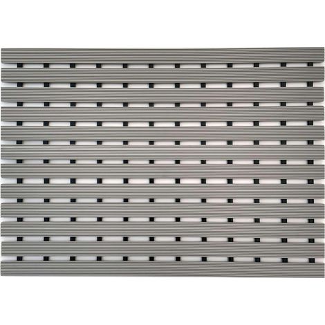 Tapis de Drainage extérieur Mat à Lattes en Bois de Canard, Gris, 61x43cm (24x17inches) (1/5)