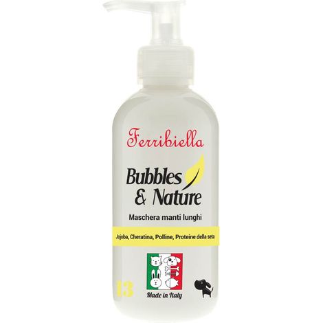 Maske mit Jojobaöl, Keratin, Pollen und Seidenprotein für Hunde mit langem Fell 250 ml