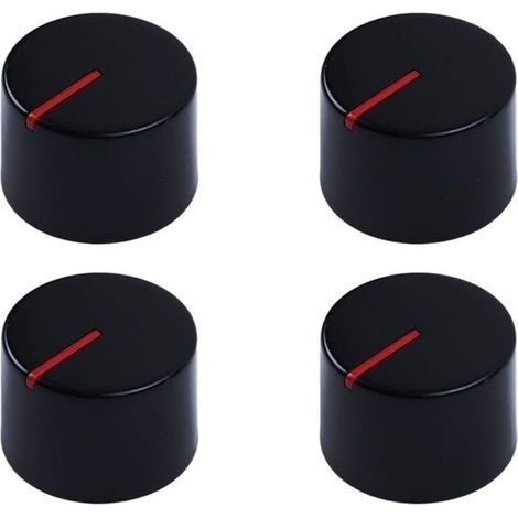 Pair 4 Pcs Bouton Plaque de Cuisson,Boutons de Commande Universels,Ø 6mm Bouton de Cuisinière,Bouton pour Réchaud à Gaz,pour Presque Toutes Les Cuisinières,Plaques de Cuisson,Four,Cuisinière à Gaz