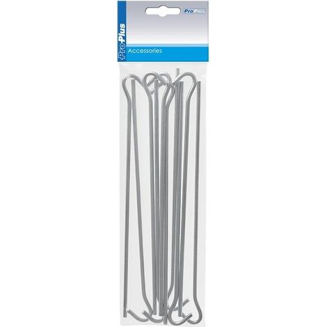 Tentpeg 25cm metal con ojo abierto 10 piezas en bolsa de plástico (1/5)