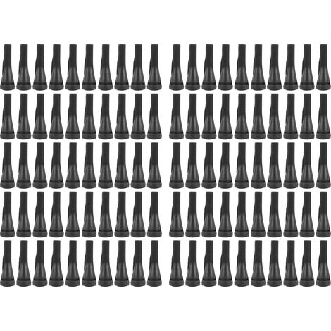 Eosnow 100PCS Geflügel Zupfmaschine Picker Gummi Haar Entfernung Stick Ersatz für Enten Huhn GänseSchwarz