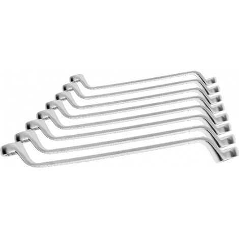 Kit de 8 clés à fourche Hogert en acier chrome vanadium 6 à 22 mm (HT1W598)