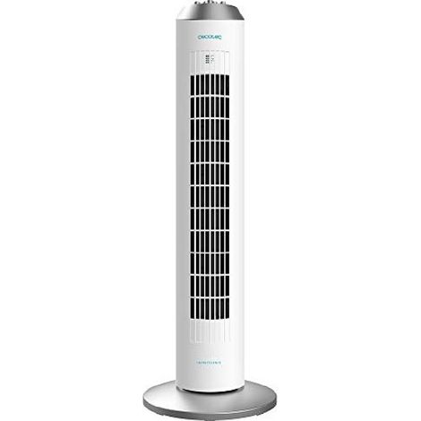 Cecotec Ventilatore a Torre con Timer EnergySilence 8090 Skyline. 60 W, 33" (84 cm) di Altezza, Oscillante, Motore in Rame, Controllo Meccanico, 3 Velocità, Bianco (1/5)