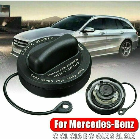 1 Bouchon de réservoir,Plastique ABS,Noir,Compatibilité Mercedes C E G S SL,Années 2001-2017(Q3 : Nouveaux produits pour le mois d'août) (1/5)