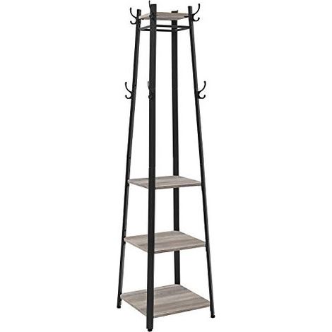 Vasagle Porte-manteaux design industriel grège et noir (1/4)